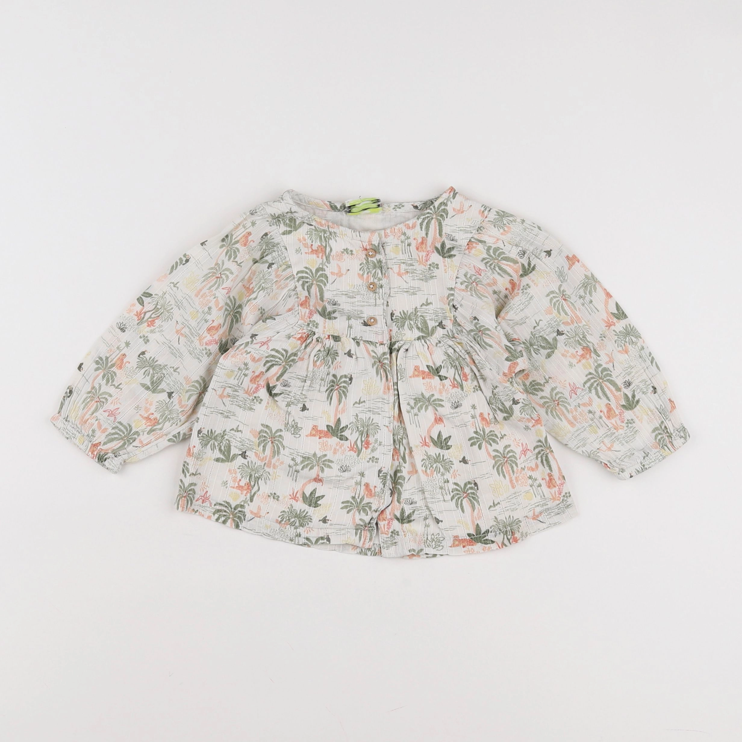Tape à l'oeil - blouse beige, vert - 12 mois